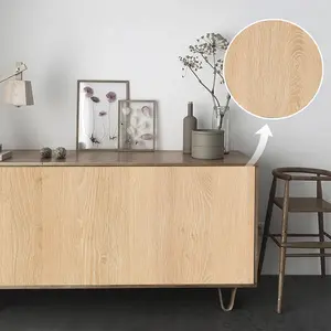 Wood Grain Pattern Self-adhesive Wallpaper, Waterproof Peel & Stick Wallpaper, Removable Decorative Film for Walls, Furniture