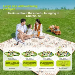 Thickened Waterproof Picnic Mat with Aluminum Foil Layer for Camping & Picnics Lightweight Foldable Portable Outdoor Mat 150x200cm