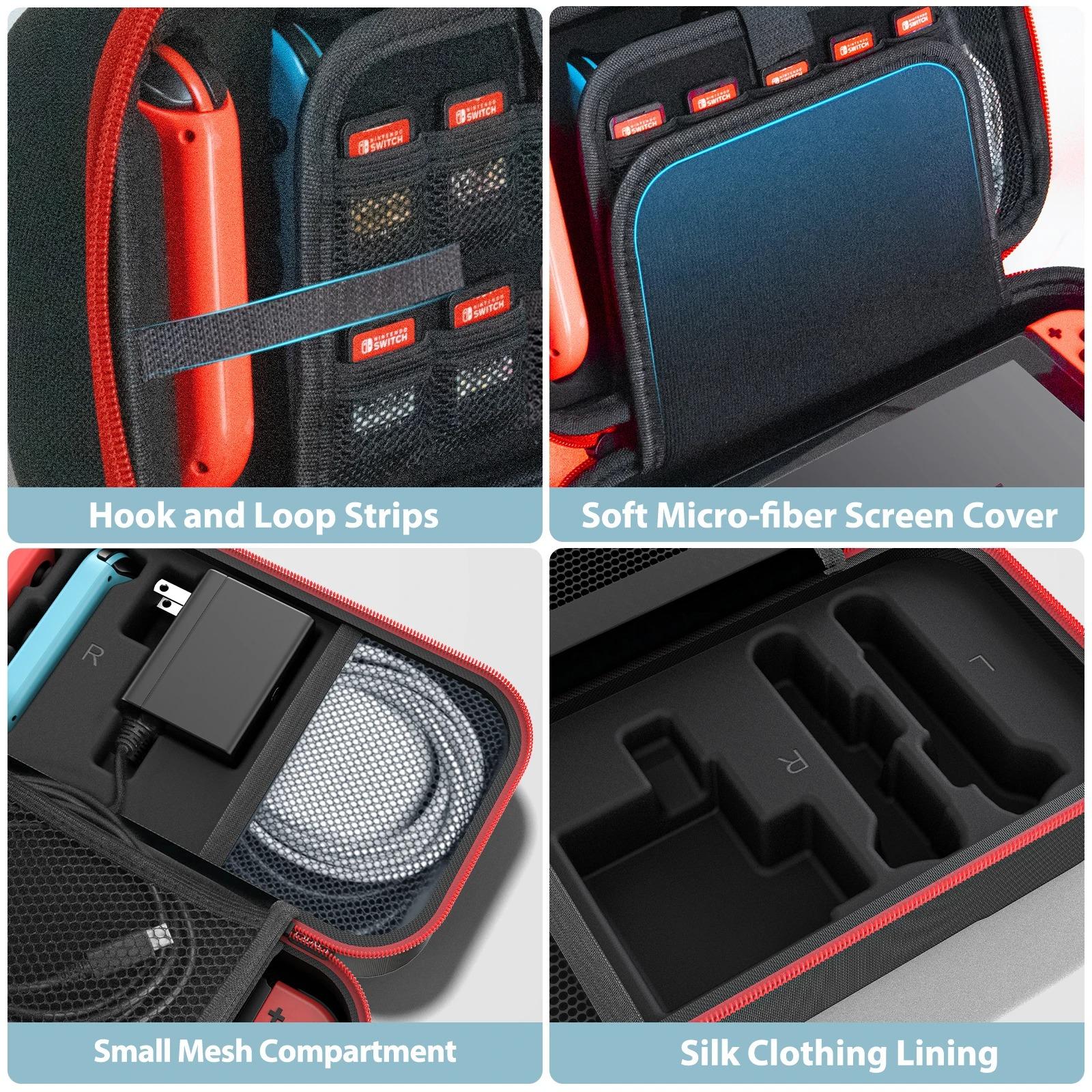 Travel-Ready Switch OLED Case | Waterproof, Anti-Scratch & Extra Storage | Game On the Go!