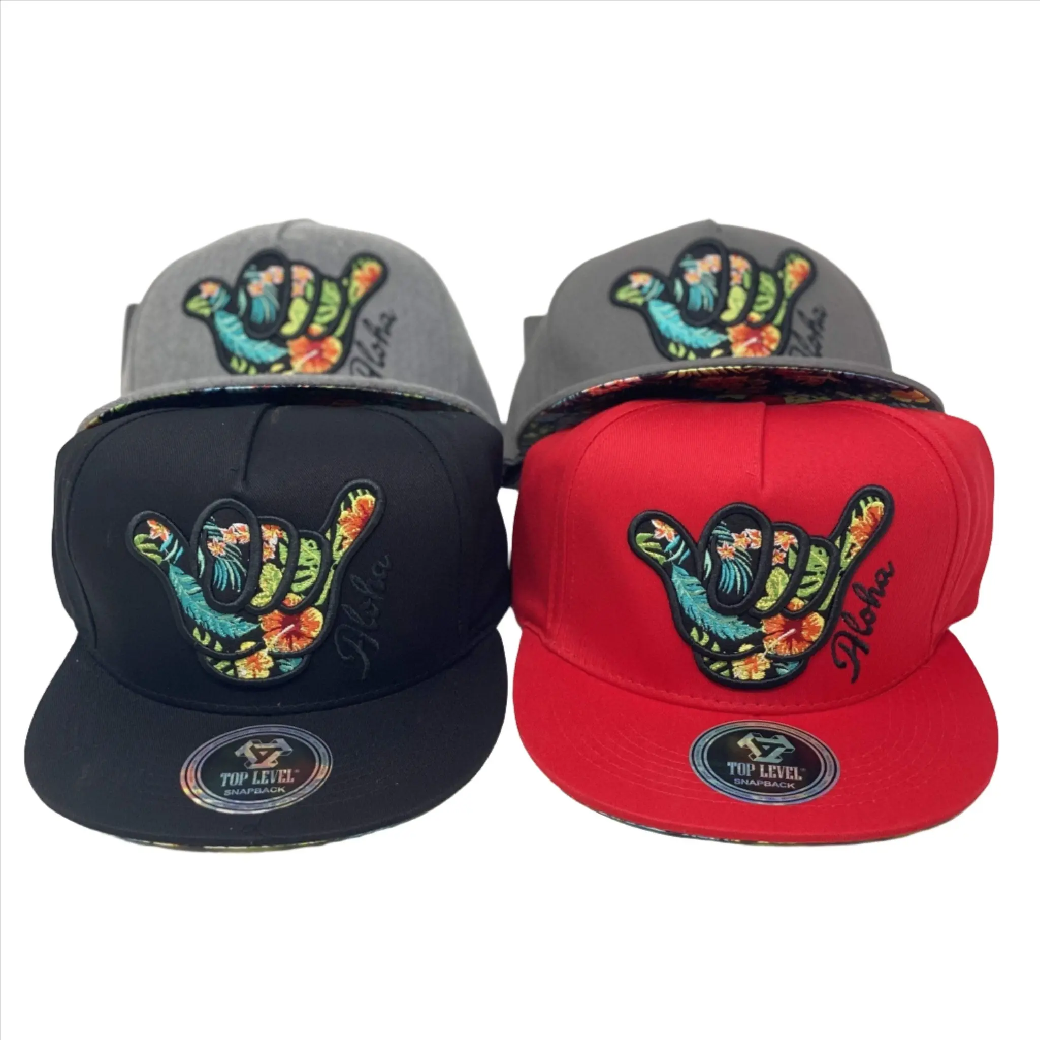 Floral Shaka Aloha Snap Back Hat