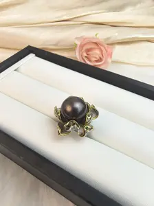 Seawater Tahitian Pearl Ring adjustable ring