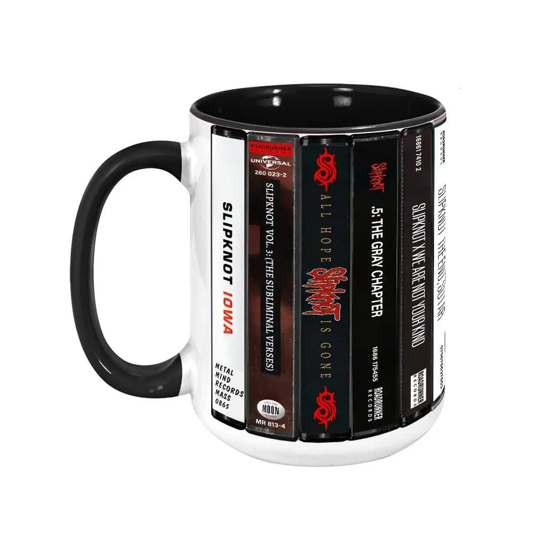 SALE UP TO 51%] Slipknot Cassette Tape Mug, Retro Album Spines Coffee Cup,  Heavy Rock Mask Band Gift, Maggot Fan Decor - TikTok Shop