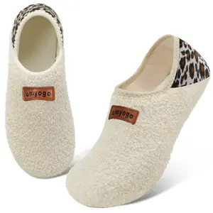 Cozy Fleece House Slippers for Women & Men – Non-Slip Indoor Shoes with Soft Lining, Lightweight Warm Fuzzy Footwear for Home, Bedroom, Travel Comfort Boy Cotton slippers women