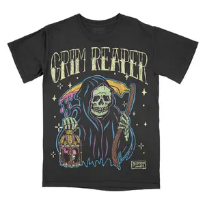 Grim Reaper Comfort Colors Unisex T-shirt, Gothic, Alternative Fashion, Goth, Alt, Halloween Vintage Tee Traditional Tattoo