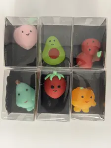 Scrunchems Squishy Buddies - Fab N Fruity - Kawaii Fruit-Themed Sensory Fidget Toys - Pocket-Sized Stress Relief for Kids & Adults - Ages 5+