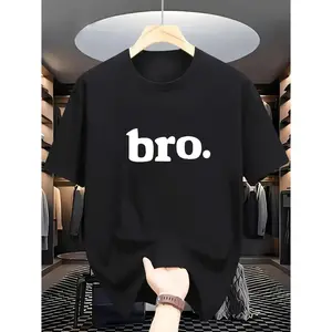 Minimalist Bro. T-Shirt 100% Cotton Soft Casual Unisex Men Women Teen Boys Short Sleeve Graphic Tee