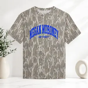 Megan Moroney Am I Okay Camo T Shirt Blue Graphic Country Music Inspired Short Sleeve Casual Tee For Women Men