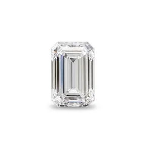 D Color VVS1, Excellent Emerald Cut Moissanite Stone Loose Diamond Gemstone