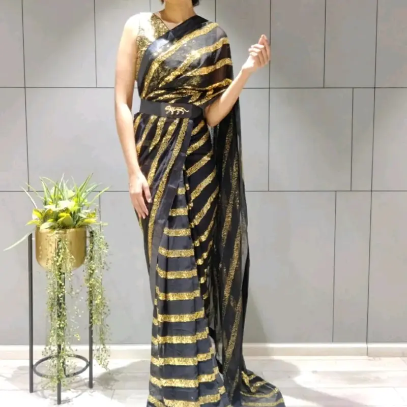 Ready to wear Saree with sabyasachi belt!