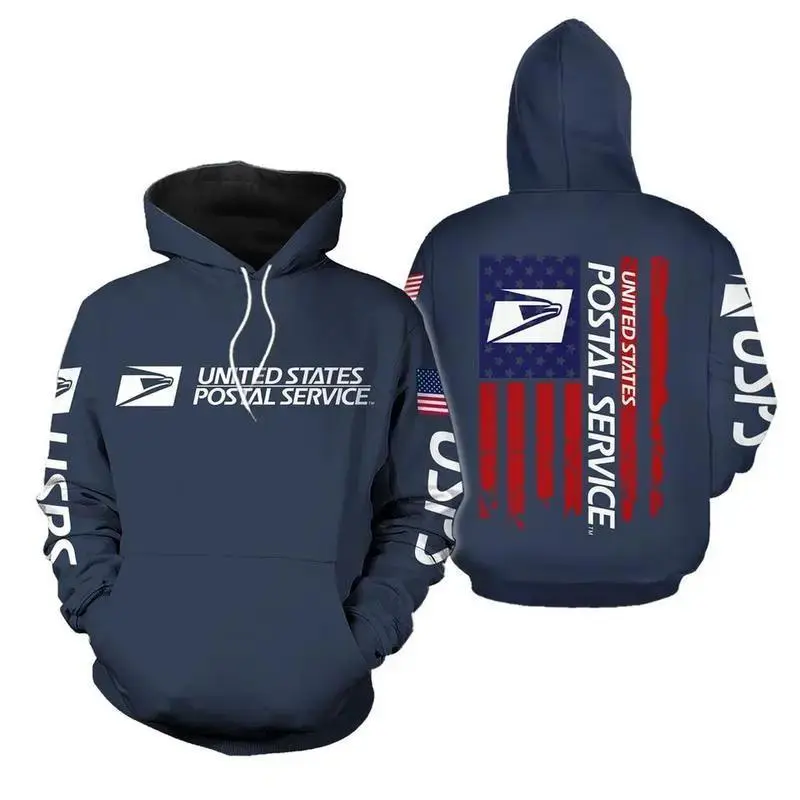 Postal Worker Hoodie, Postal Worker 3D Printed Hoodie, Trendy 3D Hoodie, Realistic Print Sweatshirt, Cool Unisex Fashion Top
