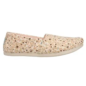 TOMS Womens Alpargata Slip On Flats Casual - Beige