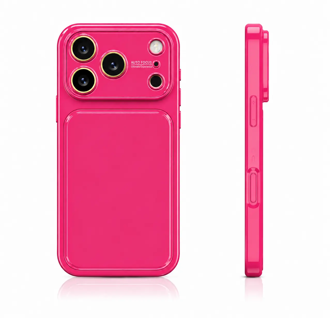 Stylish, Multi-Color 3D Back Panel Phone Case with Large Window—Compatible with iPhone 17 Pro Max, 16, 15, 14, and 13—Full-Coverage Shock-Resistant Case