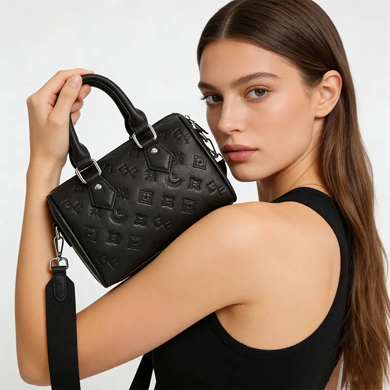 High Capacity Handbag for Women, Elegant PU Leather Tote for Everyday Carry, Waterproof Commuter Work Bag with Adjustable Strap & Zip Fasten, Crossbody Purse, Casual Wear, Synthetic, Simple Look, Artificial Material, Lightweight