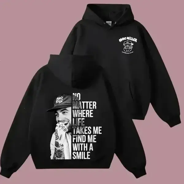 Mac Miller Tiny Desk Concert Hoodie – Retro Hip Hoodie, Streetwear Pullover, Unisex Music Graphic Hoodie, Reversible Print, All Sizes, Fan Gift