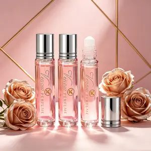 Women's Pheromone Roll-On Perfume, 3 Pcs Set, with Pheromone Formula, Long Lasting, Fruity Floral Woody Scent, Specially Designed for Her, Make Him Irresistibly Addicted, Share a Wild & Wonderful Night, Perfect Romantic Gift.