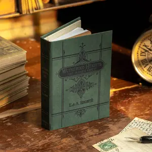 'Wuthering Heights' by Emily Brontë 1847 Passport Book Wallet, Kraft Notebook, Ballpoint Pen