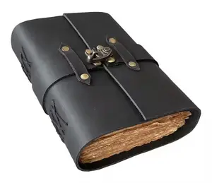 Handmade Black  Leather Journal