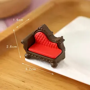 10PCS 1/12 Dollhouse Simulation Miniature Furniture Mini Furniture Model Dollhouse Living Room Scene Decoration Doll Seat Dolls House Ornament Pretend Play Toys