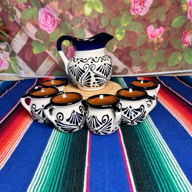 Engove Milk Jug Set Relieve color azul cobalto Engove Milk Jug Set Relieve color azul cobalto
