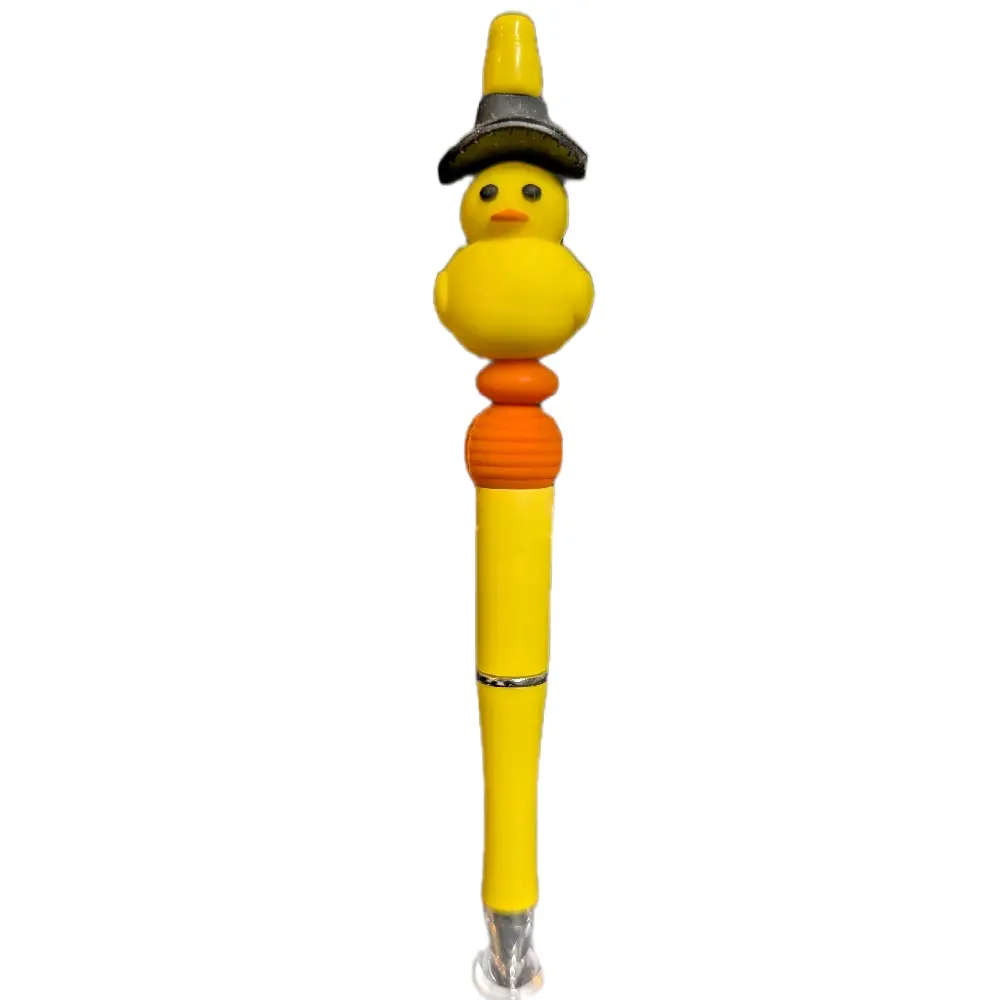 yellow rubber ducky beadable pen
