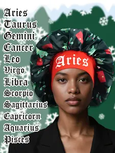 Christmas Constellation Sleep Cap Haircare, Soft Comfortable Material, Unisex Sleeping Hat for Women Men Students Couples, Holiday Gift Idea