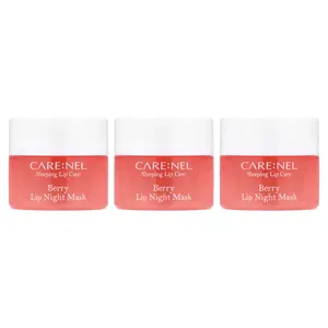 Care:Nel Lip Night Mask, Berry, 3 Pieces, (5 g) Each
