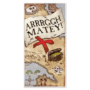 Beistle Treasure Map Door Cover