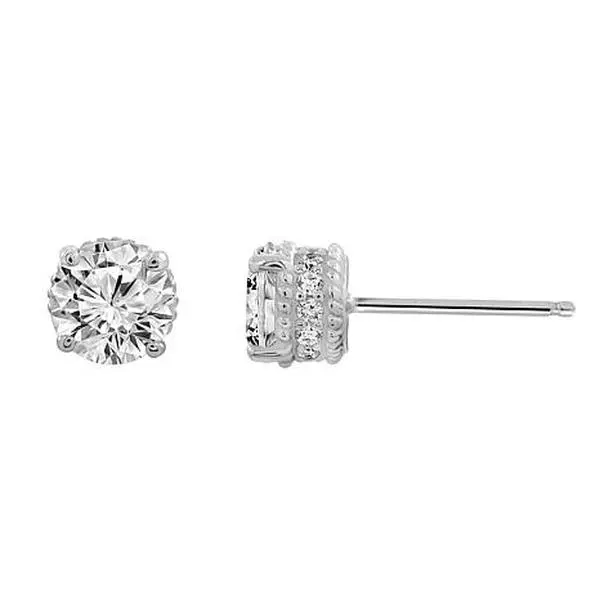 Radiance by Absolute™ Round Solitaire Stud Earrings