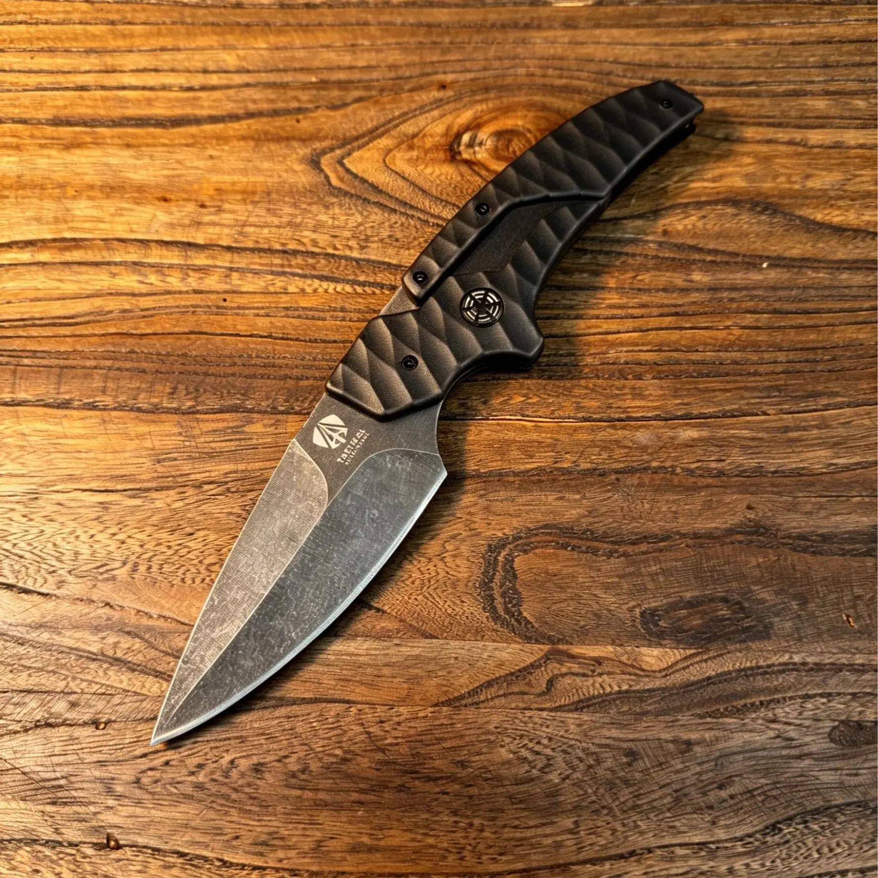 Heavy-Duty Outdoor Folding Tool, Tactical Cleaver Knife with 8Cr13 Steel Blade and Sheath, Portable for Camping and Survival