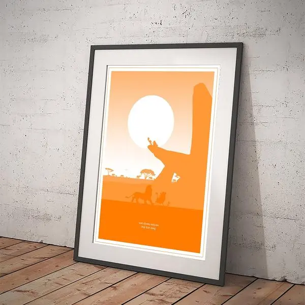Vintage Lion King Poster Classic Movie Art For Home Decor