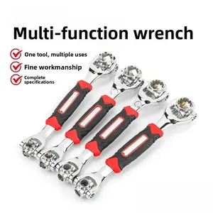 Multifunctional 8-in-1 barrel wrench for household use can rotate multi-head 8-in-1 dog bone torx hex wrench Multi-Purpose Set spanner