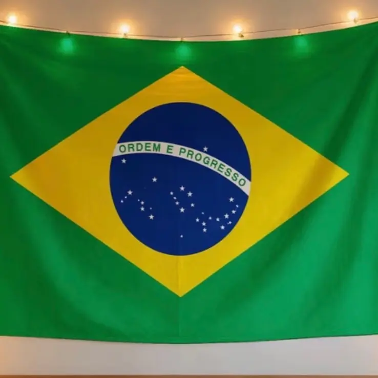 Brazil Flag, Durable Polyester Indoor-Outdoor Decor, Suitable for Home, Parades