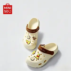 MINISO Disney Winnie the Pooh Clogs,Summer Outdoor Thick Sole Beach Shoes, Anti-Skid Slippers,Outdoor & Indoor Use, Couple Styles, Beach & Vacation #Summervibes