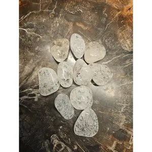 Crackel Quartz 5 Pack Tumbled Stones in Original Packaging