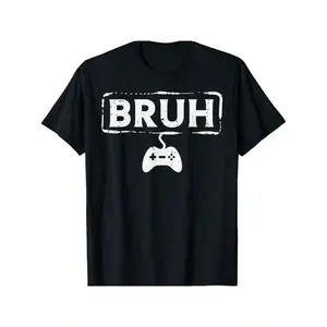 Gamer Bruh Video Game Funny Gaming Teen Men Boys Youth T-Shirt Christmas Gifts for Teens Boys Men Family Tshirt