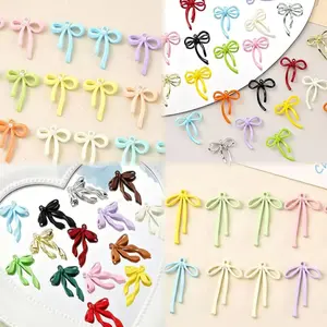 Sage-A37-Mix Styles Painted Bowknot Pendants