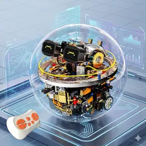 Programmable Sphere Robot RC Kit 804pcs, Stem Education Coding & Assembly Toy, Ideal Gift for Engineers, Architects, Parents