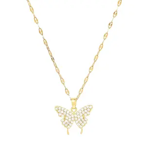 Sparkling Butterfly Necklace