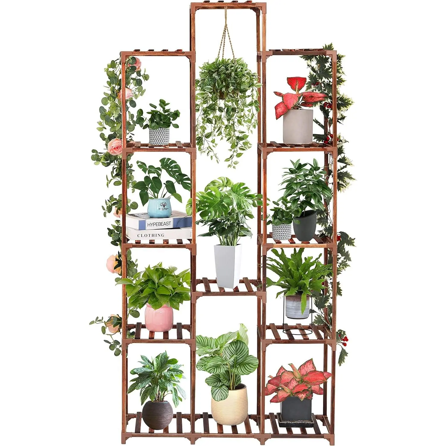 Stand Indoor Outdoor 13 Tiers   Shelf for Multiple  ,Large  Rack for Window Garden Balcony Patio Porch Living Room
