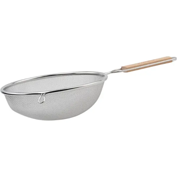 Everyday 8" Stainless Steel Mesh Strainer with Fine Sifter for Rice & Draining Durable Rust-Resistant Colander Kitchenware Cooking Utensils