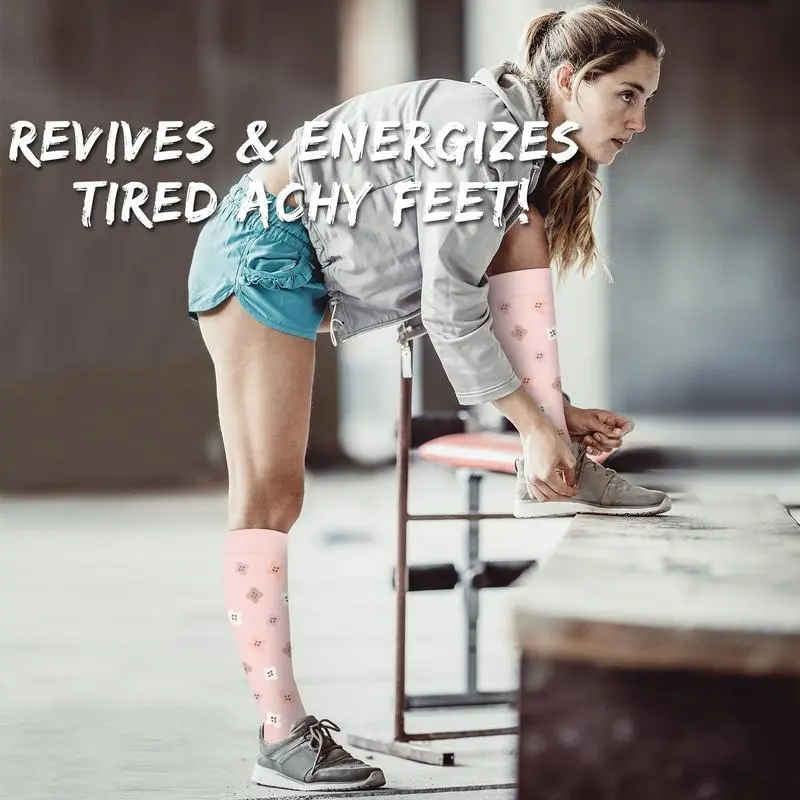 Compression Socks for Women and Men(6Pairs)-Best Support for Running,Knee High Stocking for Sports Running Travel Nurses Compression Socks for Women and Men(6Pairs)-Best Support for Running,Knee High Stocking for Sports Running Travel Nurses