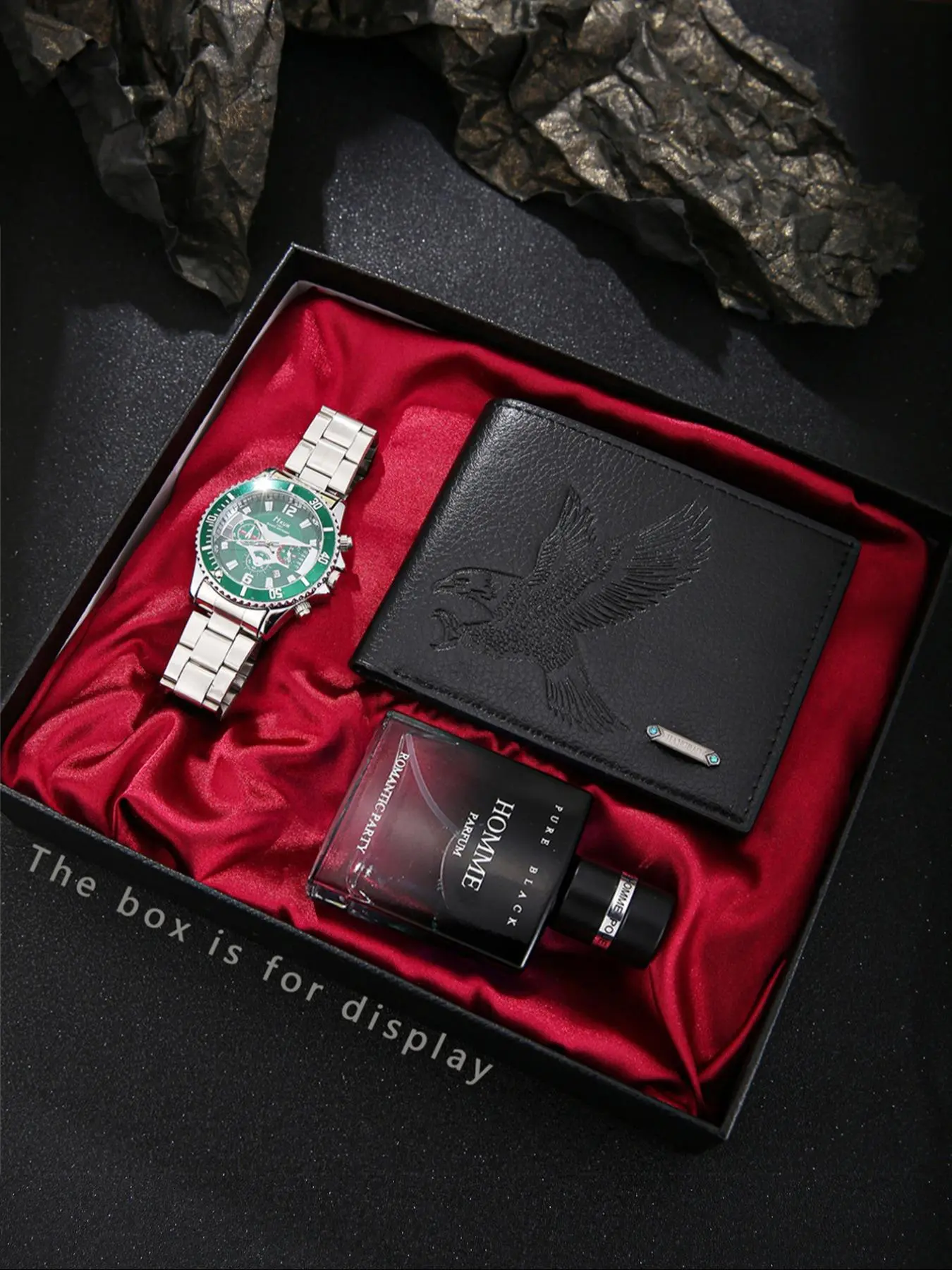 Men's Business Watch & Jewelry Set, Including Round Dial Watch & Bracelet & Pendant Necklace, Fashion Watch Set for Party, Trendy All-match & Exquisite Watch Set for Gift