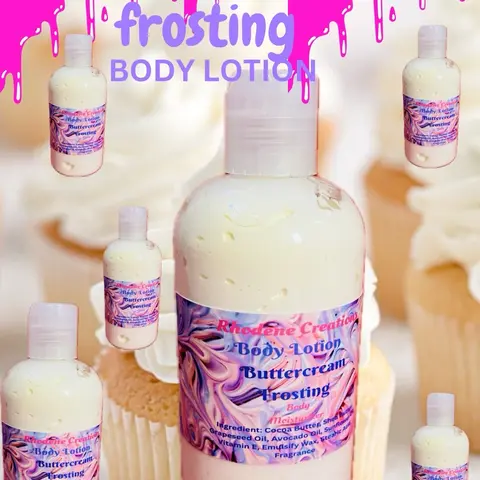 BUTTERCREAM FROSTING BODY LOTION Body Care Hydrating Silky Smooth Nourishing Scent Shea Comfort