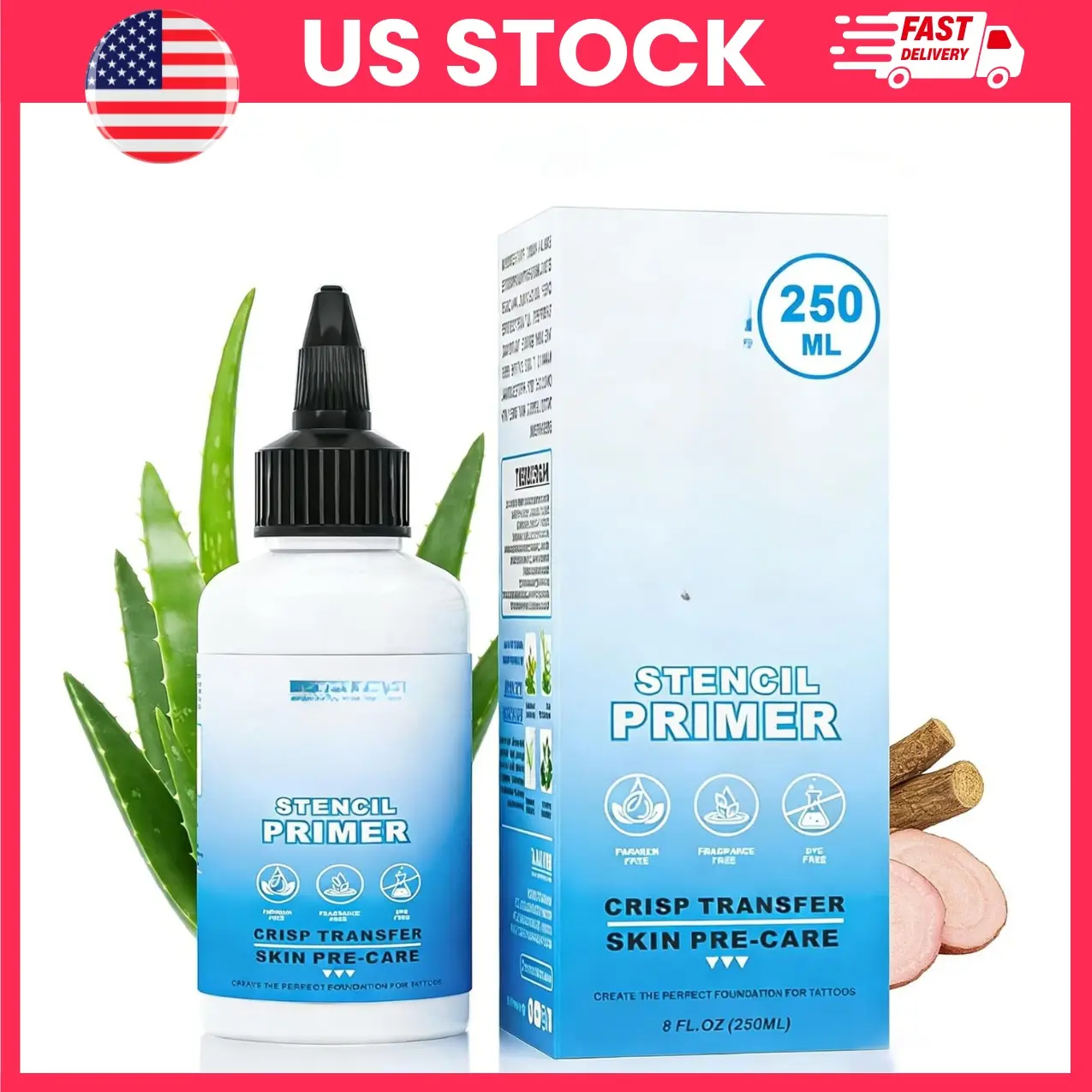 Tattoo Stencil Gel, Tattoo Transfer Gel Professional, Tattoo Transfer Solution for Sharp Stencil Lines, Fast Dry Tattoo Stencil Stuff, Skin Friendly Transfer Cream for Tattoo Artists Studios Supplies, Tattoo Accessories, Body Art Equipment