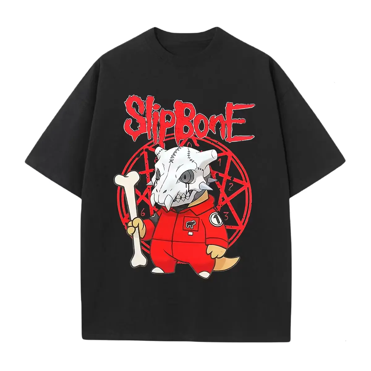 SlipBone Slipknot T-shirt & Sweatshirt, Cubone Rock Band Graphic Tee, Y2k Vintage Oversized Unisex Streetwear, Anime Gifts for Him Her
