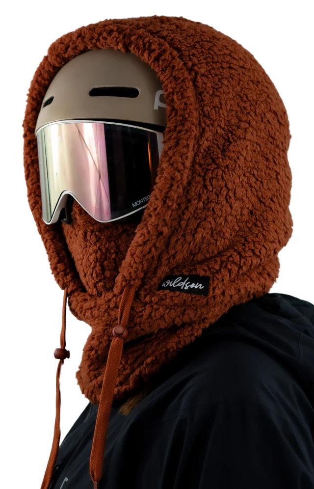 100% Sherpa Fleece Hood with Satin Lining | Cozy Warm Winter Hood in Brown Cow & Light Green | Soft, Windproof, Cold Wash | Versatile Dome-Shaped Design 100% Sherpa Fleece Hood with Satin Lining | Cozy Warm Winter Hood in Brown Cow & Light Green | Soft, Windproof, Cold Wash | Versatile Dome-Shaped Design