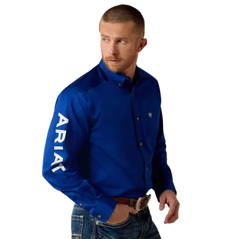 Men's Team Logo Twill Classic Fit Shirt