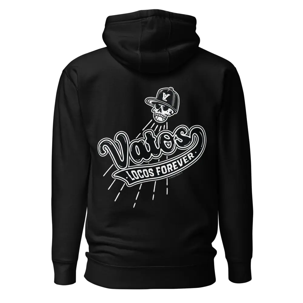 Vatos Locos Forever Premium Hoodie, Mexican Style Hoodie, Lowrider Clothes, Chicano Culture, Clothes for Dad, Baseball Hoodie, Besibol Style Cotton Menswear Soft Love Matching Pocket Sweaters Tops Pullover Long Sleeve Casual Polyester Underwear