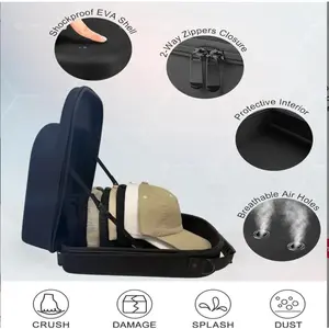 Baseball Cap Organizer Multipurpose Storage Bag with Hook 1 Set Hat Storage Bag with Zipper Handle Portable for Home Outdoor Travel