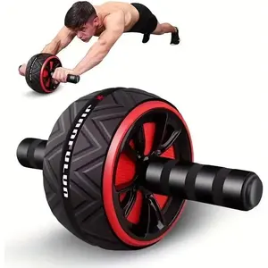 Ab Roller Wheel - Core & Chest Muscle Training Wheel, Abs Workout Equipment, Fitness Equipment for Home Gym, Wider Ab Machine with Knee Pad Accessories